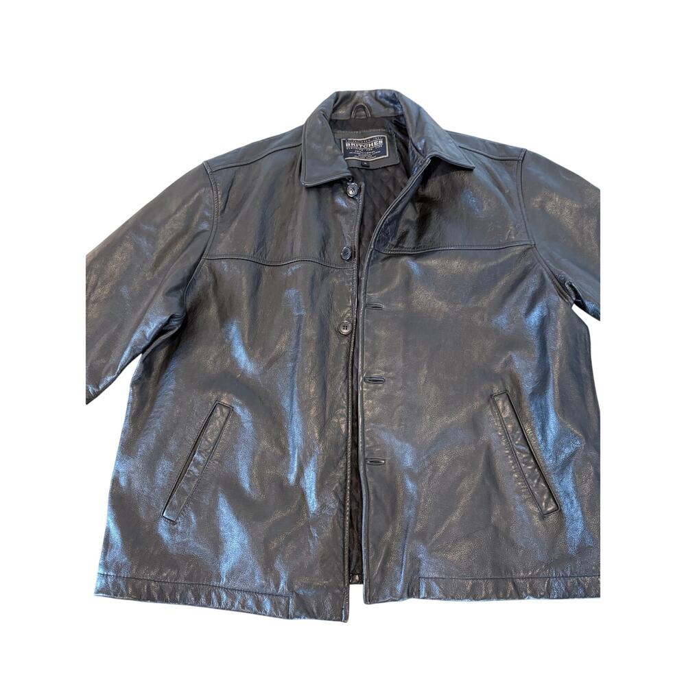 Britches - Vintage Men's Leather Coat, Size XL